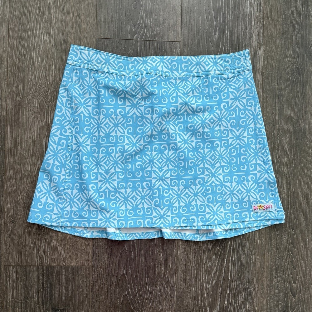Ripskirt Hawaii Sport Athletic Wrap Skirt Stretch Polynesian Womens M Athleisure